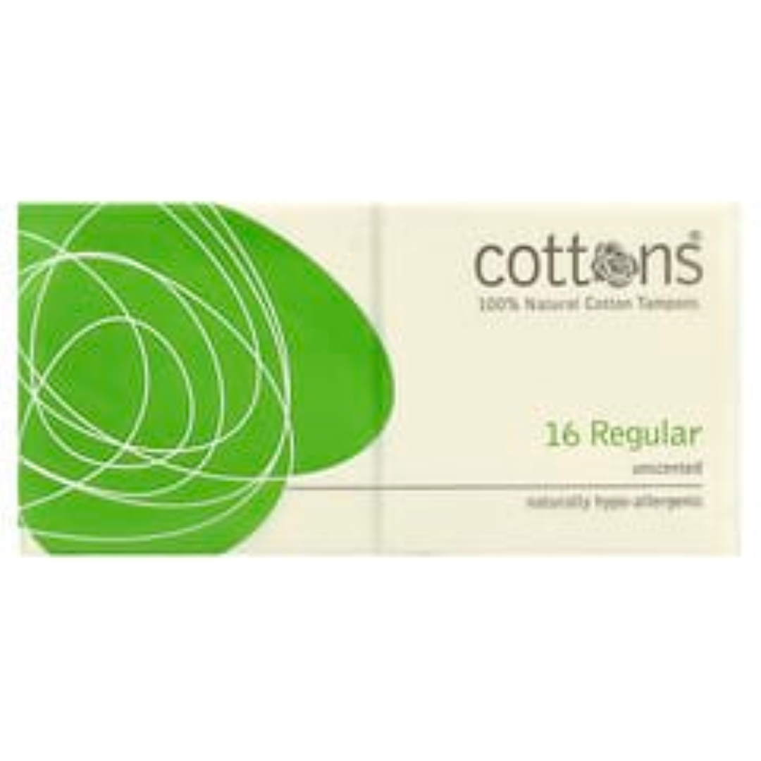 NATURAL COTTON TAMPONS REGULAR